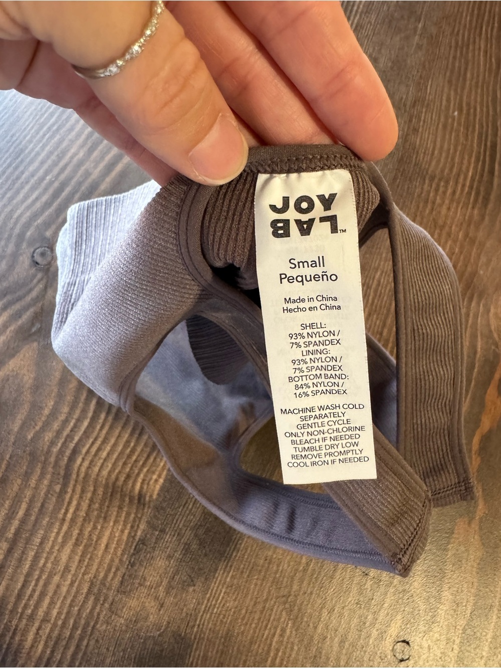 JoyLab Ribbed Seamless Crop Bralette - Picture 2 of 5